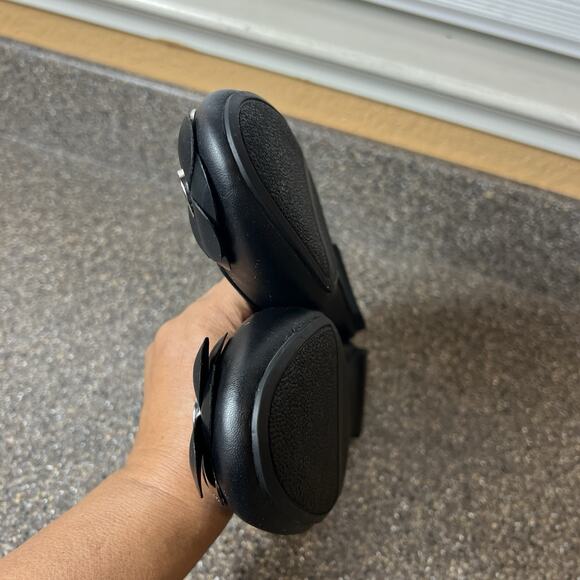 Circus by Sam Edelman Comfort Casual Flat Womens Sz 10M Black Leather Bow Loafer - Picture 7 of 11